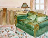 Sofa in Green